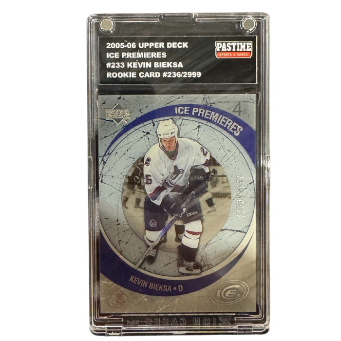 Kevin Bieksa 2005-06 Upper Deck Ice Premiers Rookie Card Encased in Magpro - Pastime Sports & Games