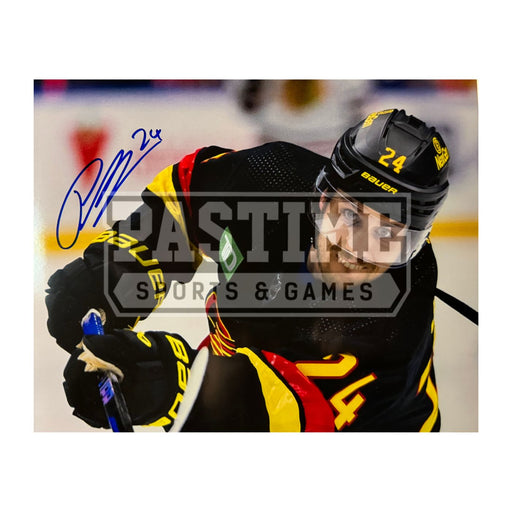 Pius Suter Autographed Vancouver Canucks Photo (Action Shot) - Pastime Sports & Games