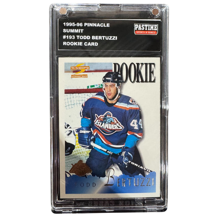 Todd Bertuzzi 1995-96 Pinnacle Black Summit Rookie Card #193 Encased in Magpro - Pastime Sports & Games