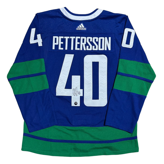 Elias Pettersson Autographed Vancouver Canucks Alternate Adidas Authentic Jersey