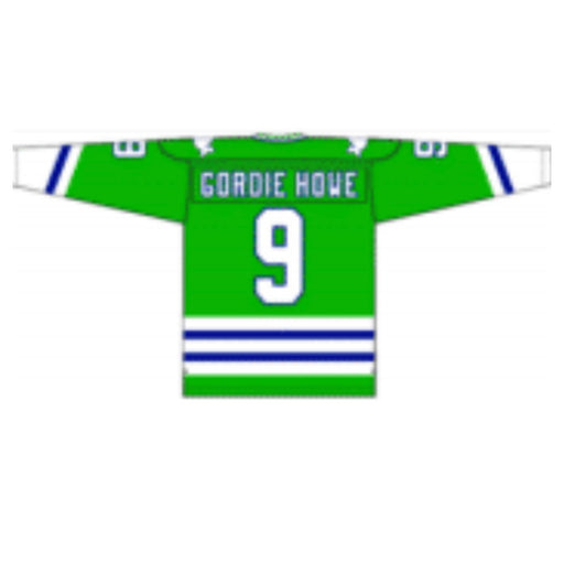 Gordie Howe 1979 Hartford Whalers Green Home Jersey - Pastime Sports & Games