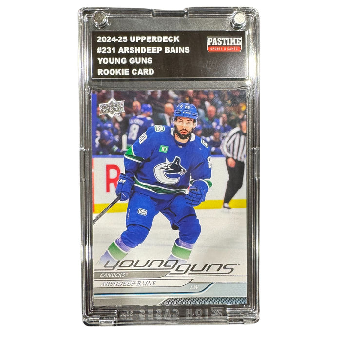 Arshdeep Bains 2024/25 Young Guns Rookie Card Encased in Slabmag