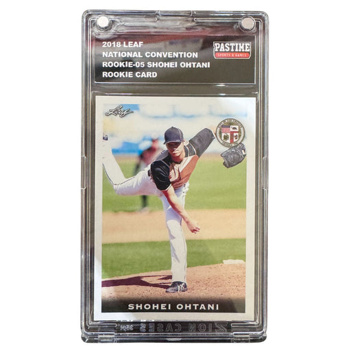 Shohei Ohtani 2018 Leaf National Convention Rookie Card #ROOKIE-05 Encased in Magpro - Pastime Sports & Games
