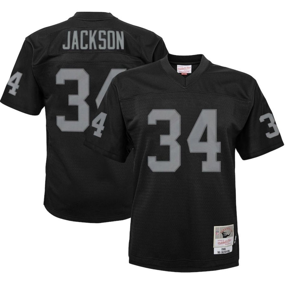 Los Angeles Raiders Bo Jackson Black 1988 Throwbacks Legacy Jersey - Pastime Sports & Games