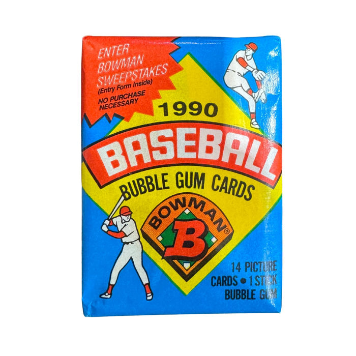 1990 Bowman MLB Baseball Wax Box/Pack - Pastime Sports & Games