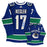 Ryan Kesler Vancouver Canucks Autographed With An A Custom Stitched Blue Jersey Inscribed "1st Hat Trick" - Pastime Sports & Games