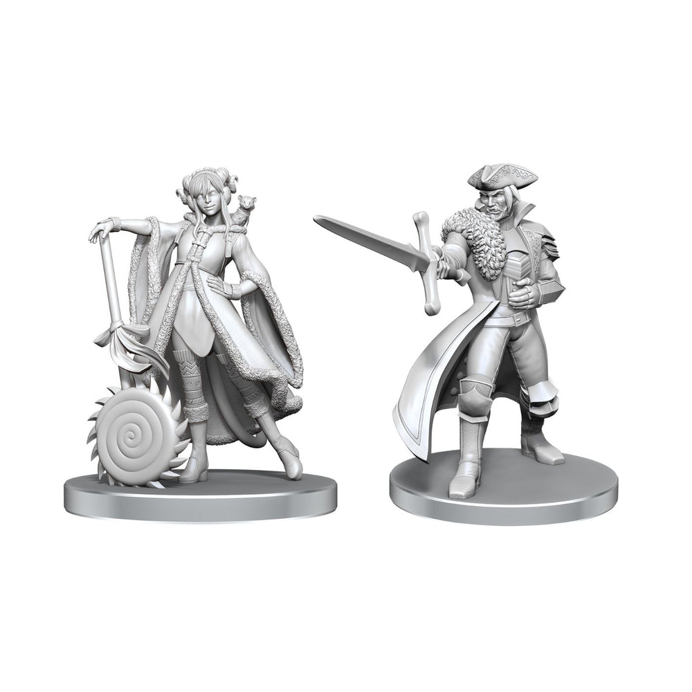 Critical Role Unpainted Miniatures Jester Lavorre & Fjord Stone - Pastime Sports & Games