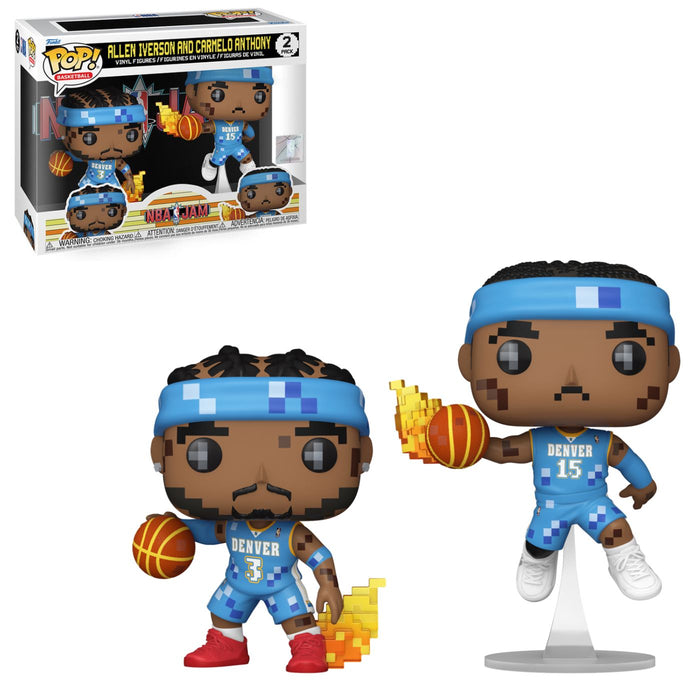 Funko Pop! Basketball NBA Jam Allen Iverson And Carmelo Anthony 2 Pack