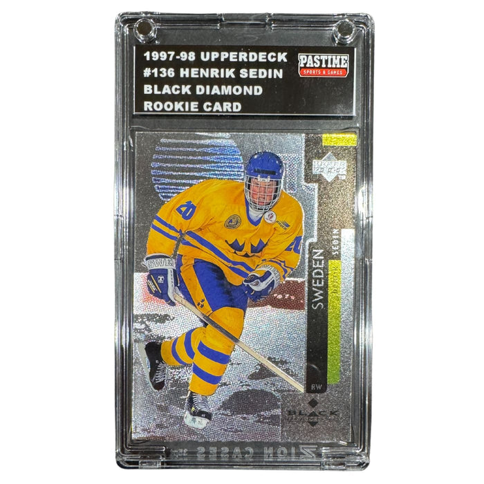 Henrik Sedin 1997/98 Black Diamond Rookie Card Encased in Slabmag