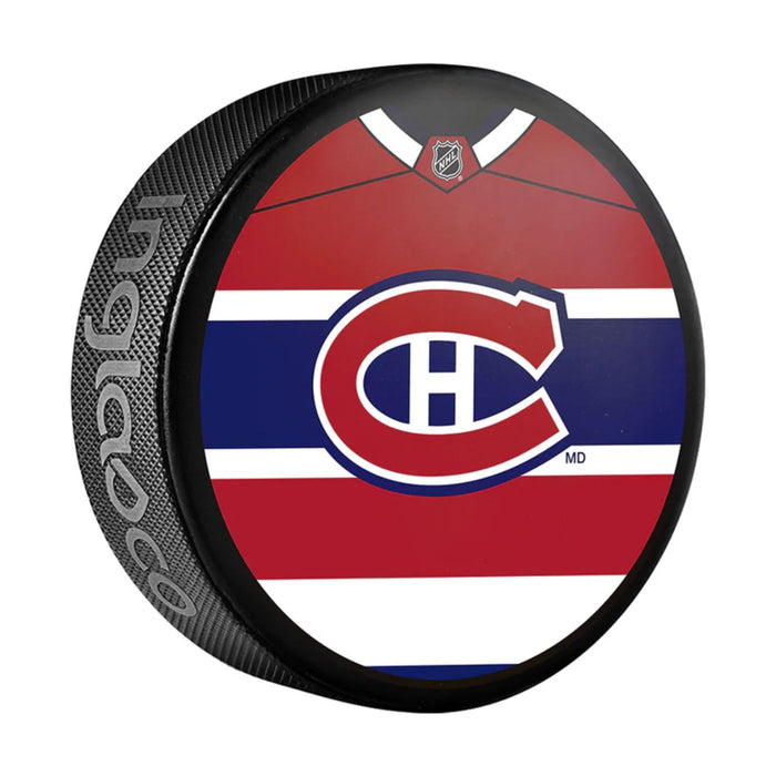 Montreal Canadiens Souvenir Hockey Puck (Jersey Design)