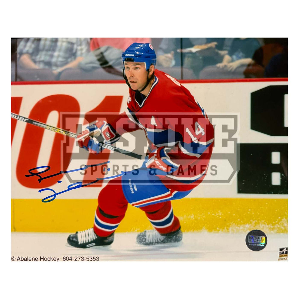 Trevor Linden Autographed Montreal Canadiens Photo (Skating) - Pastime Sports & Games