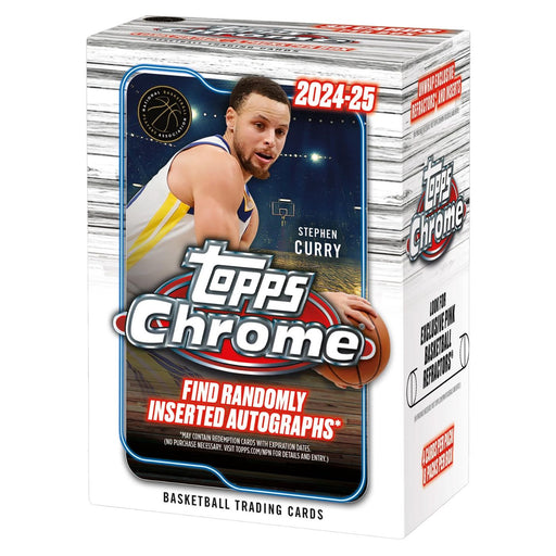 2024/25 Topps Chrome NBA Basketball Blaster Box/Case - Pastime Sports & Games