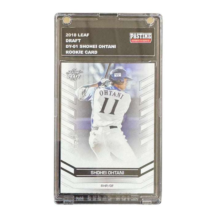 Shohei Ohtani 2018 Leaf Draft Rookie Card #DY-01 Encased in Magpro - Pastime Sports & Games