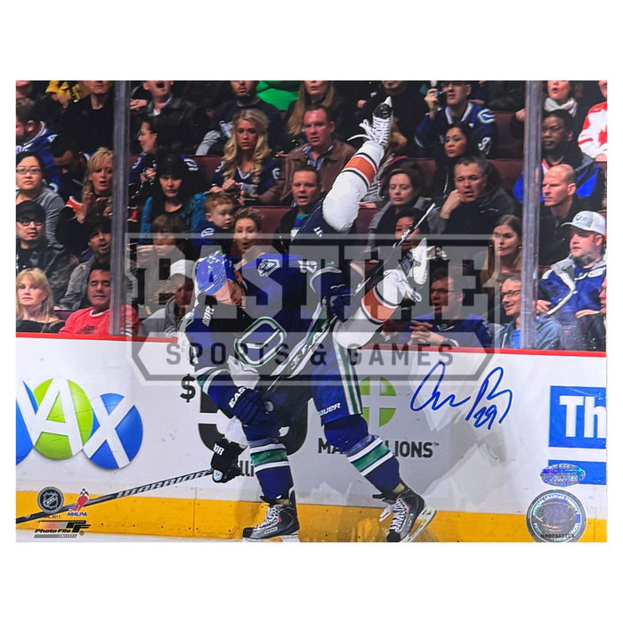 Aaron Rome Autographed Vancouver Canucks Photo (Body Check) - Pastime Sports & Games