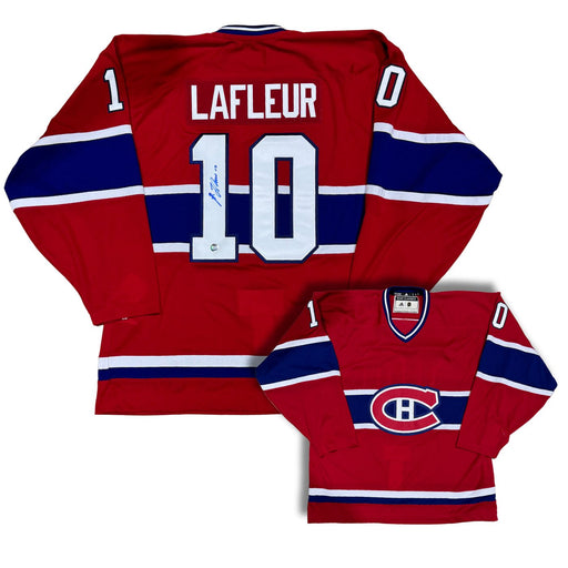 Guy Lafleur Autographed Montreal Canadiens Adidas Team Classics Jersey