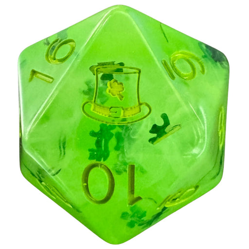 Diffusion Dice XL d20 Lit Leprechaun