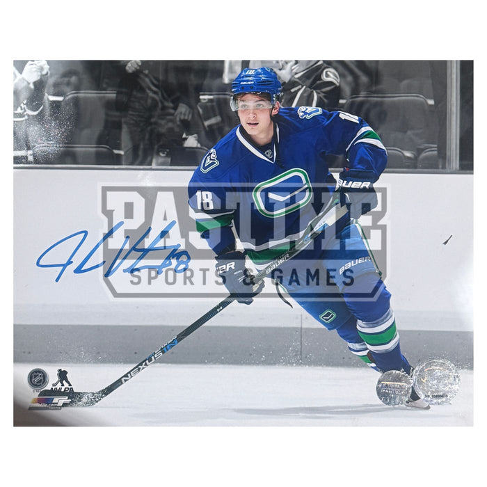 Jake Virtanen Autographed Vancouver Canucks Photo (Signature Series) SALE! - Pastime Sports & Games