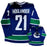 Nils Höglander Autographed Vancouver Canucks Fanatics Custom Stitched Home Jersey - Pastime Sports & Games