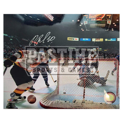 Pavel Bure Autographed Vancouver Canucks Photo (By Goalie Net) - Pastime Sports & Games