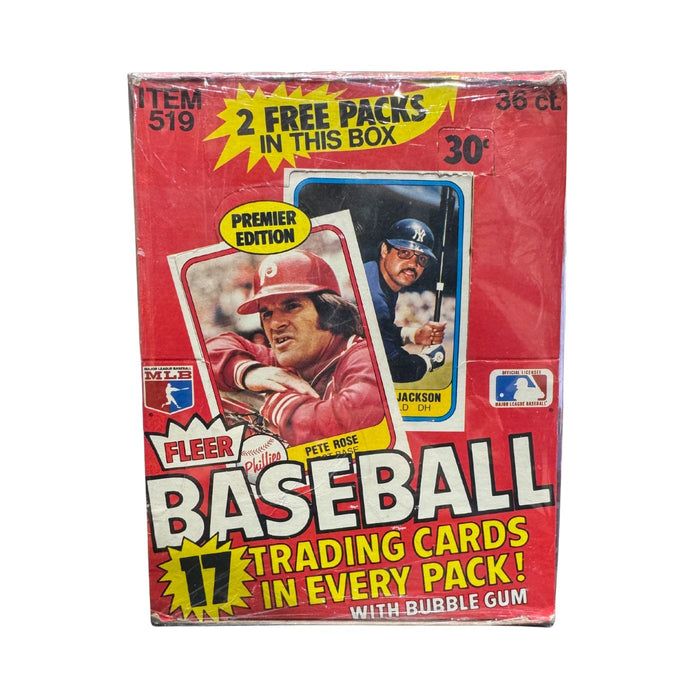 1981 Fleer MLB Baseball Wax Box - Pastime Sports & Games