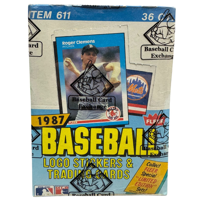 1987 Fleer MLB Baseball Wax Pack/Box - Pastime Sports & Games