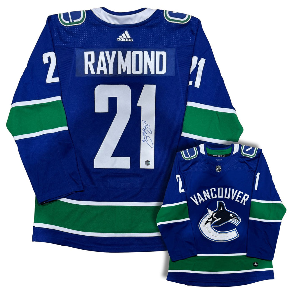 Mason Raymond Autographed Vancouver Canucks Adidas Custom Stitched Home Jersey - Pastime Sports & Games