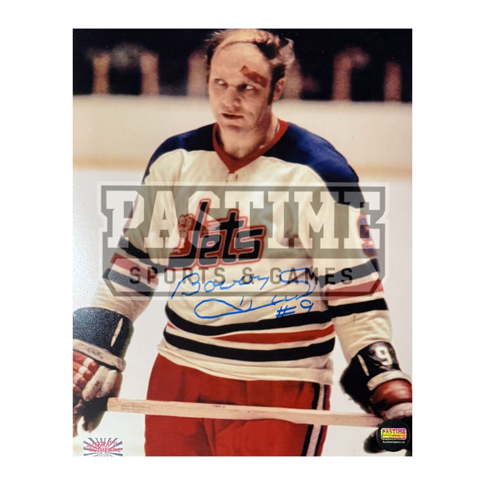 Bobby Hull Autographed Winnipeg Jets Photo (Band-Aid) - Pastime Sports & Games