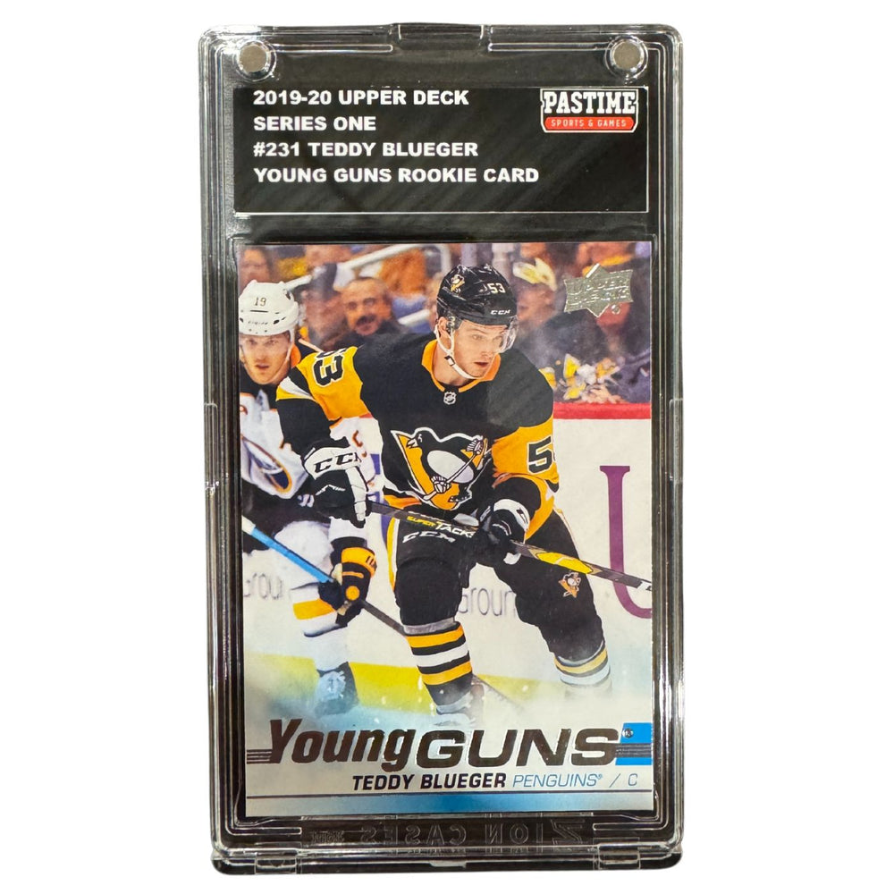 Teddy Blueger 2019-20 Upper Deck Young Gun Rookie Card #231 Encased in Magpro - Pastime Sports & Games