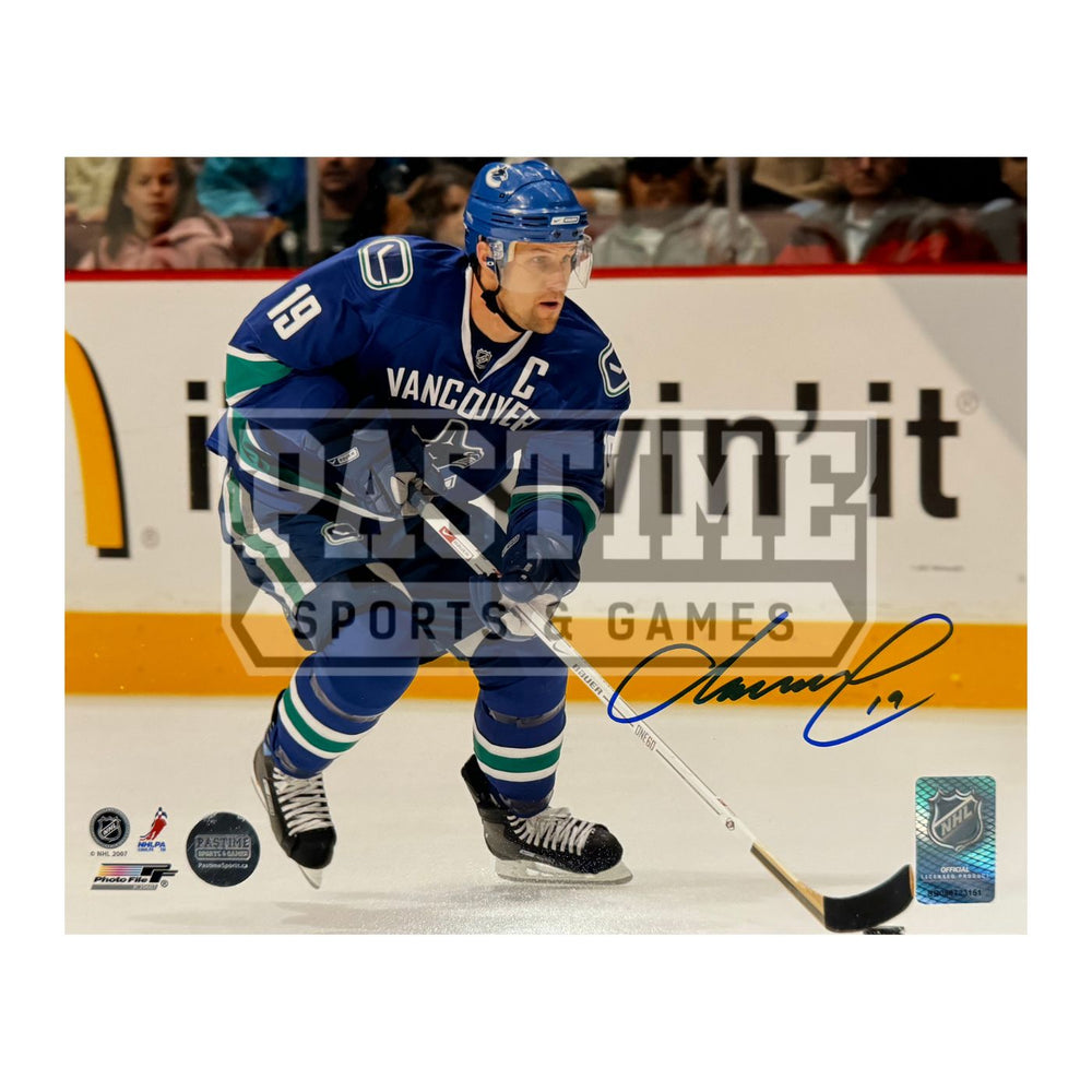 Markus Naslund Autographed Vancouver Canucks Photo (Skating) - Pastime Sports & Games