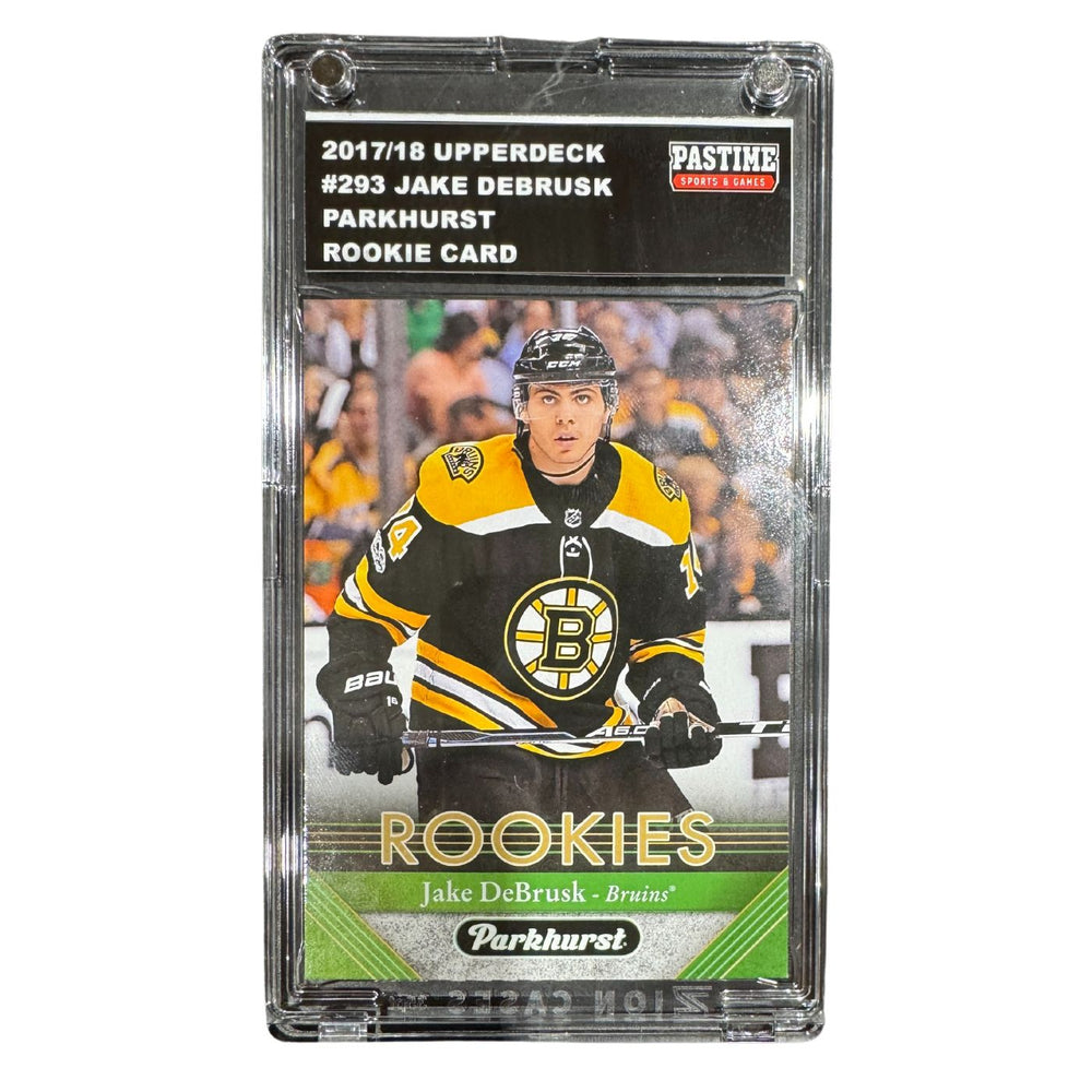 Jake Debrusk 2017/18 Parkhurst Rookie Card Encased in Slabmag