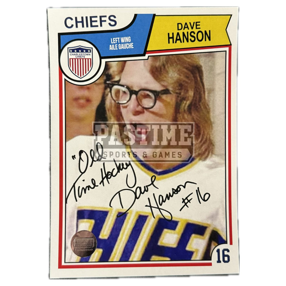 David Hanson (Jack Hanson From The Movie Slapshot) Autographed Photo (Card Style) - Pastime Sports & Games