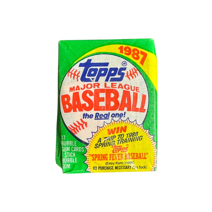 1987 Topps MLB Baseball Wax Pack/Box - Pastime Sports & Games