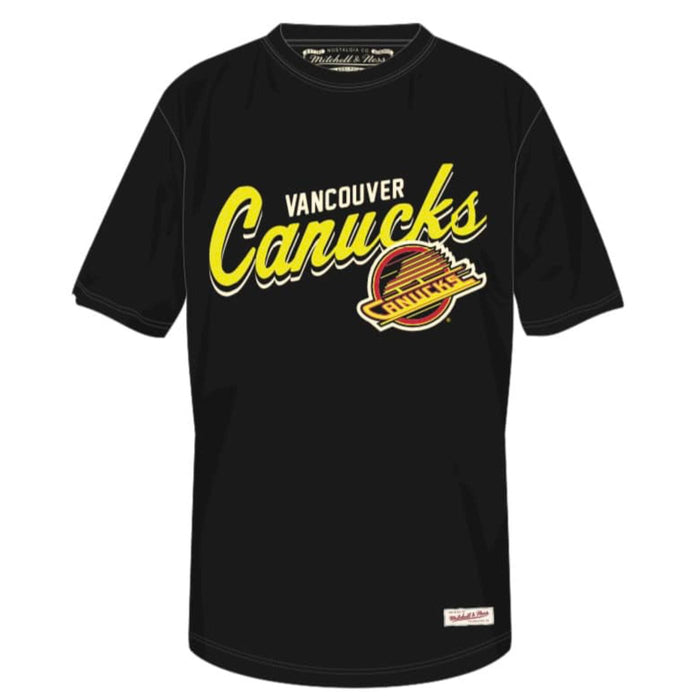 Mitchell & Ness Vancouver Canucks Black Skate T-Shirt - Pastime Sports & Games