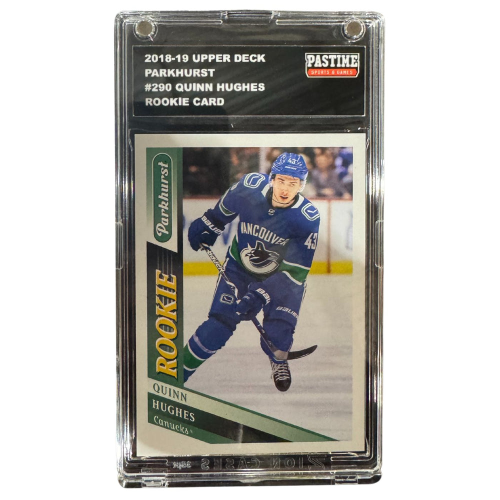 Quinn Hughes 2019-20 Parkhurst Rookie Card Encased in Magpro - Pastime Sports & Games