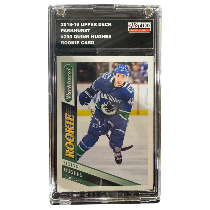 Quinn Hughes 2019-20 Parkhurst Rookie Card Encased in Magpro - Pastime Sports & Games