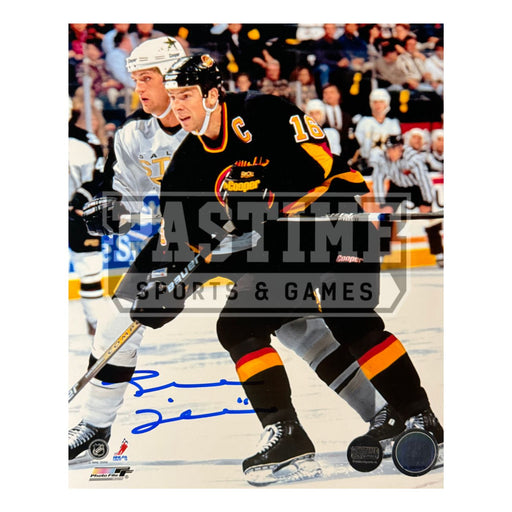 Trevor Linden Autographed Vancouver Canucks Photo (Blocking) - Pastime Sports & Games