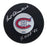 Bert Olmstead Autographed Montreal Canadiens Hockey Puck (Small Logo) - Pastime Sports & Games