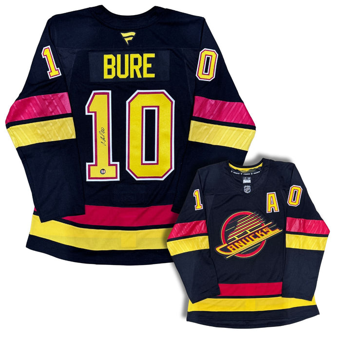 Pavel Bure Autographed Custom Stitched Fanatics Vancouver Canucks Skate Jersey - Pastime Sports & Games