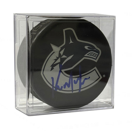 Kirk McLean Autographed Vancouver Canucks Puck (Orca Logo) - Pastime Sports & Games