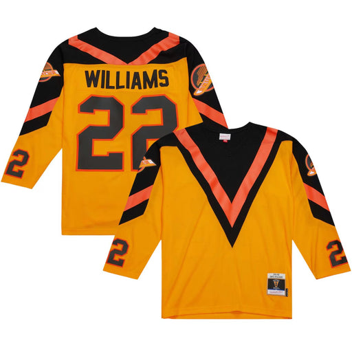 Dave Williams 1981/82 Vancouver Canucks Yellow Home Blue Line Jersey