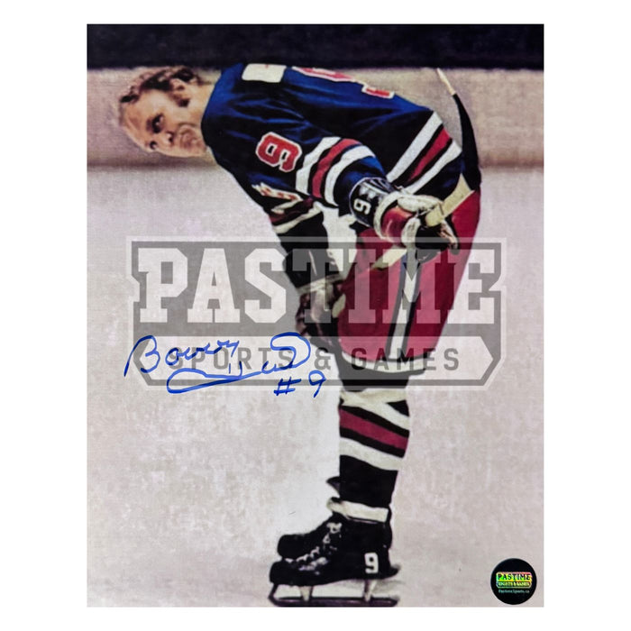 Bobby Hull Autographed Winnipeg Jets Photo (Leaning Over) - Pastime Sports & Games