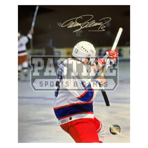 Teemu Selanne Autographed Winnipeg Jets Photo (Firing Hockey Stick) - Pastime Sports & Games