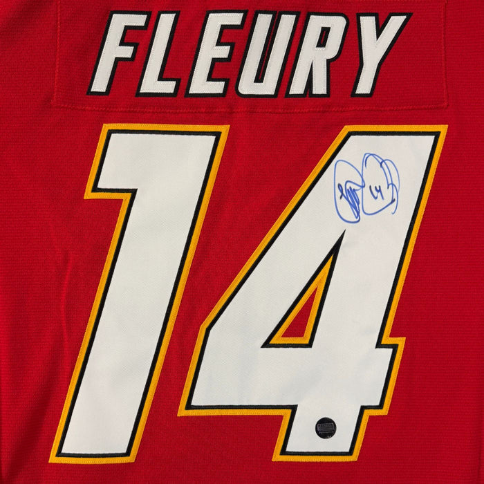 Theoren Fleury Autographed Calgary Flames Mitchell & Ness 1994/95 Vintage Hockey Jersey - Pastime Sports & Games