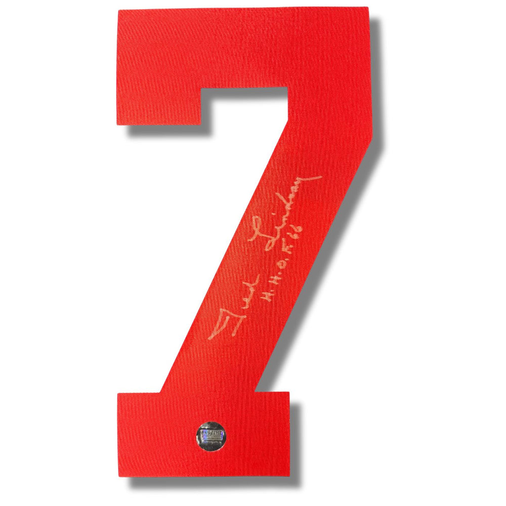 Ted Lindsay Autographed Hockey Jersey Numbers - Pastime Sports & Games
