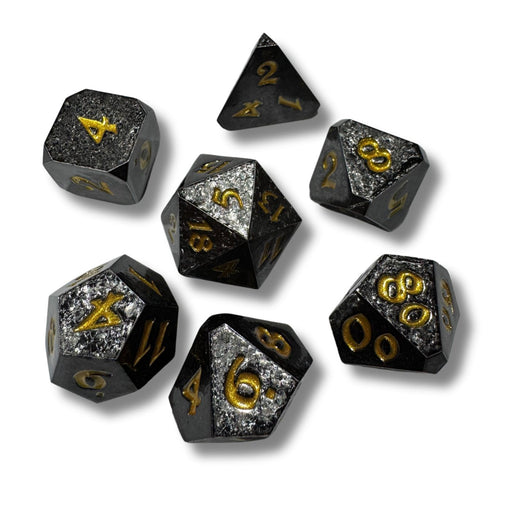 Die Hard Dice 7pc RPG Set Shadowlands With Gold