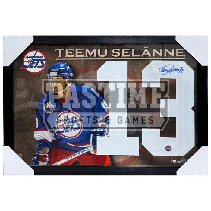 Teemu Selanne Autographed Winnipeg Jets Framed Numbers