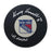 Harry Howell Autographed New York Rangers Hockey Puck (Small Logo) - Pastime Sports & Games