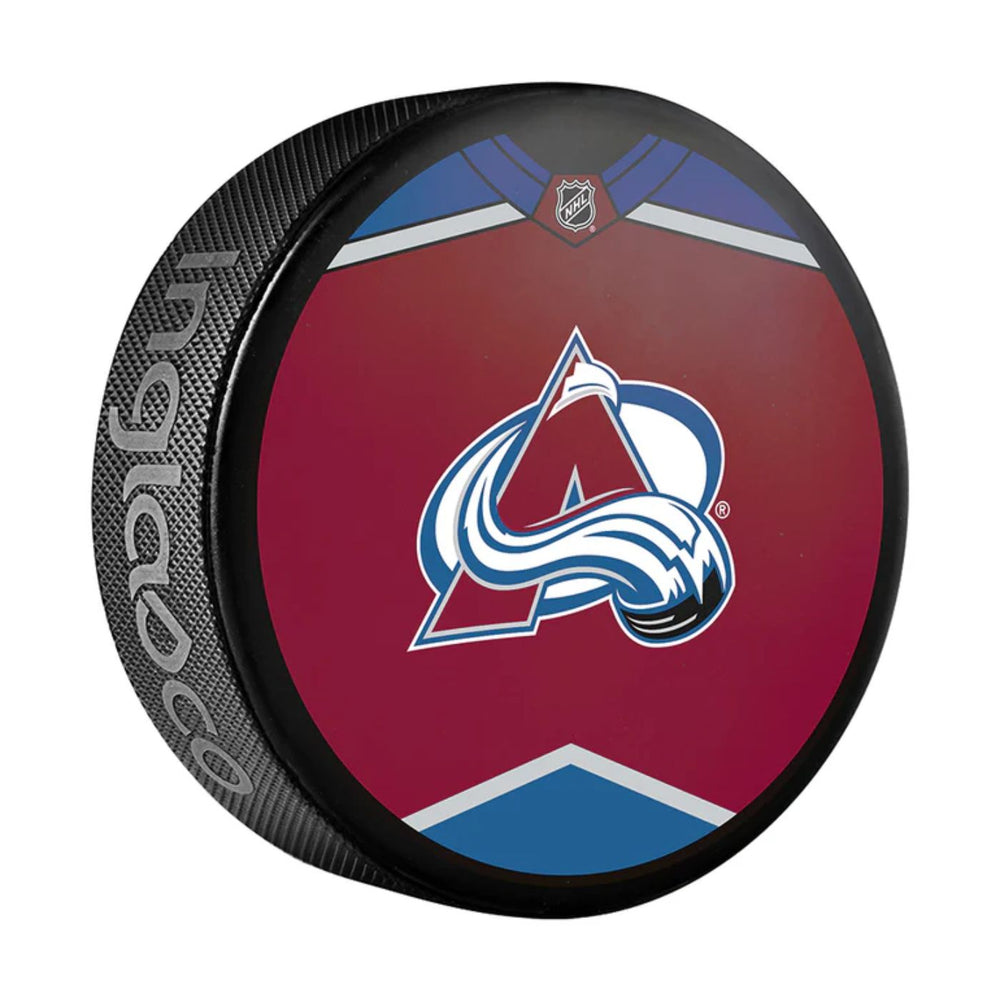 Colorado Avalanche Souvenir Hockey Puck (Jersey Design) - Pastime Sports & Games