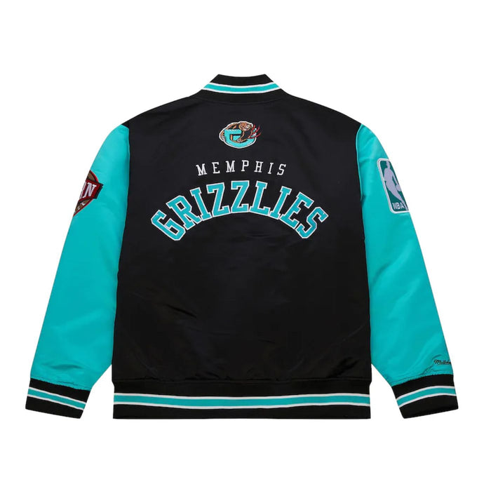 Memphis Grizzlies Hardwood Heavyweight Throwback Satin Jacket