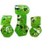 Diffusion 7-Piece Dice Set Lit Leprechaun